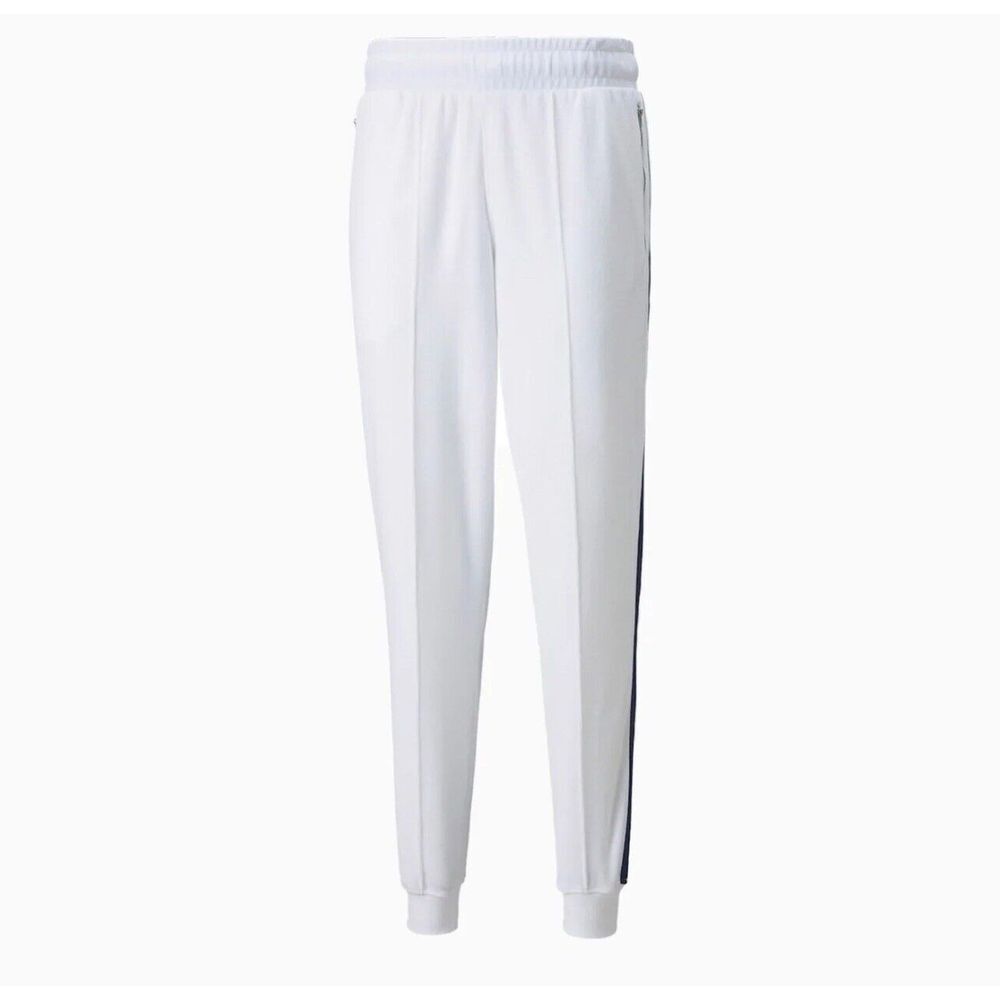 ✅Puma Men's X TMC LL Basketball Sweatpants 531217 01 White - BRAND NEW Size (S)